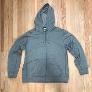 Nike Therma-Fit Men’s Gray Zip Up Hoodie Sweatshirt Large
